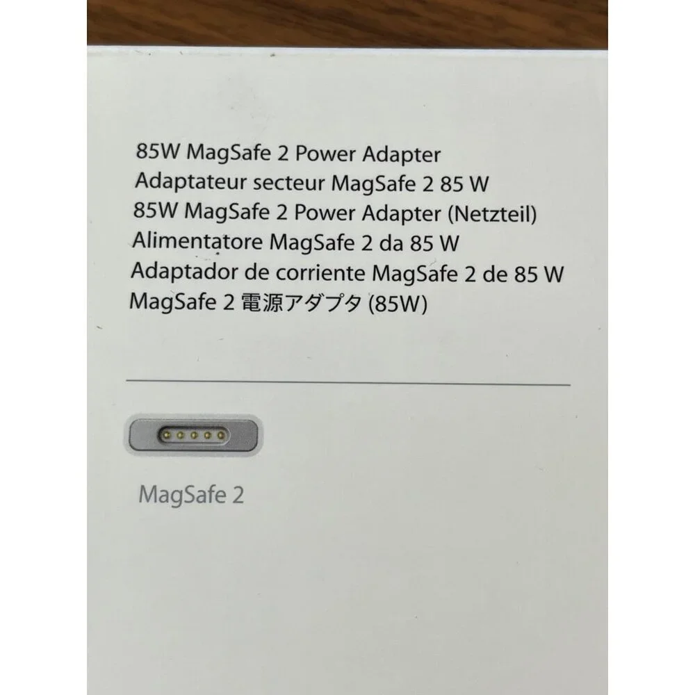 Apple MagSafe 2 85W Power Adapter (MD506LL/A) for MacBook Pro White Office Work